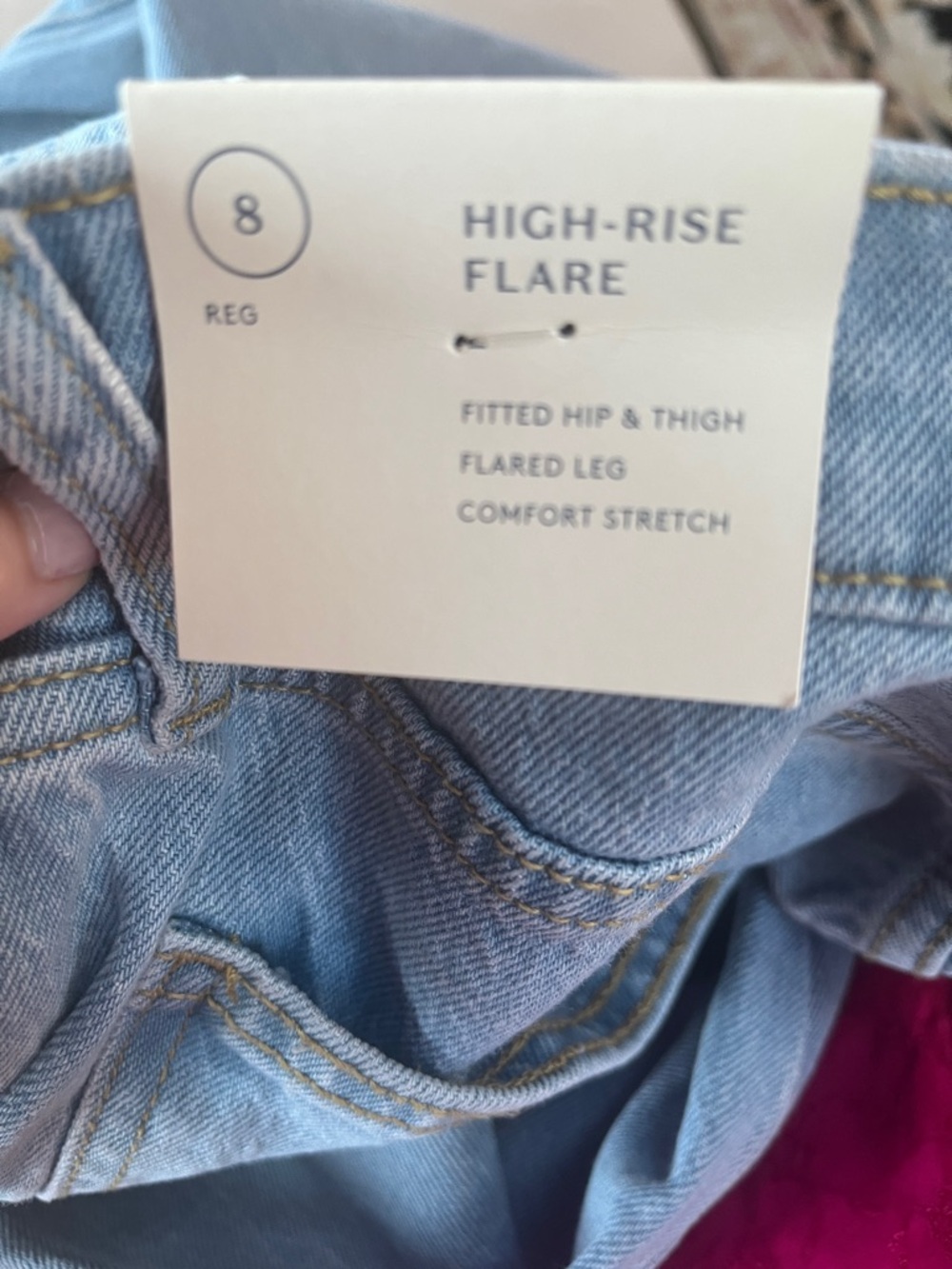 Modern Light Blue Women's Flared Jeans - Picture 6 of 9
